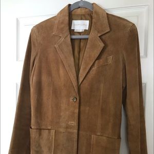 Stylish Marion Godfrey suede blazer.